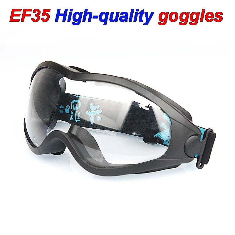 EF35 type high quality safety goggles Transparent Be applicable ride glasses Anti-fog Anti-scratch Anti-shock safety glasses