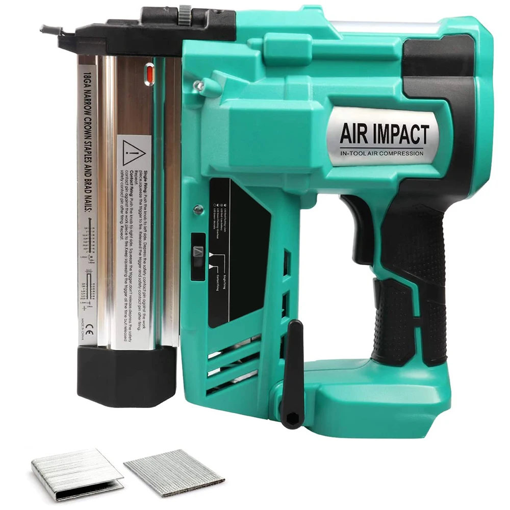 BODY ONLY Matching Makita Battery Wireless Cordless Brad Nailer and Stapler 18GA Staple Nail For Woodworking Tool