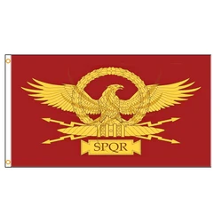 90x150cm Roman Empire Senate People Of Rome Eagle SPQR Flag