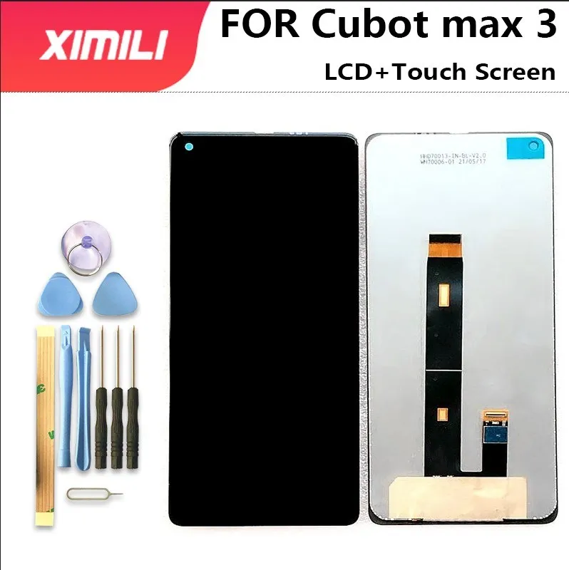 6.95 Inch New Original Cubot MAX 3 LCD Display and Touch Screen  Digitizer Assembly1640x720P  Replacement For Cubot max3 +Tools