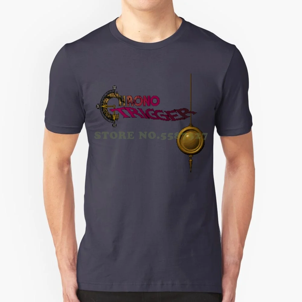 Chrono Trigger ( Snes ) Title Screen 100% Pure Cotton T-Shirt Video Game Rpg Fatal Fury Old School Retro 8 Bit 16 Bit Snes