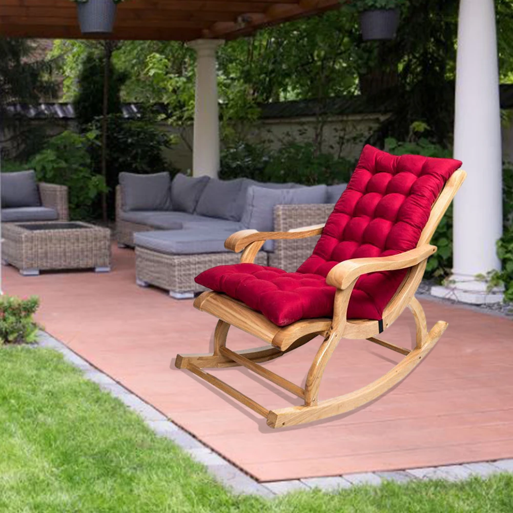 Rocking Chair Cushion Lounger Cushion Rocking Chair Back Three-dimensional Sofa Cushion For Home Garden Relax No Including Chair