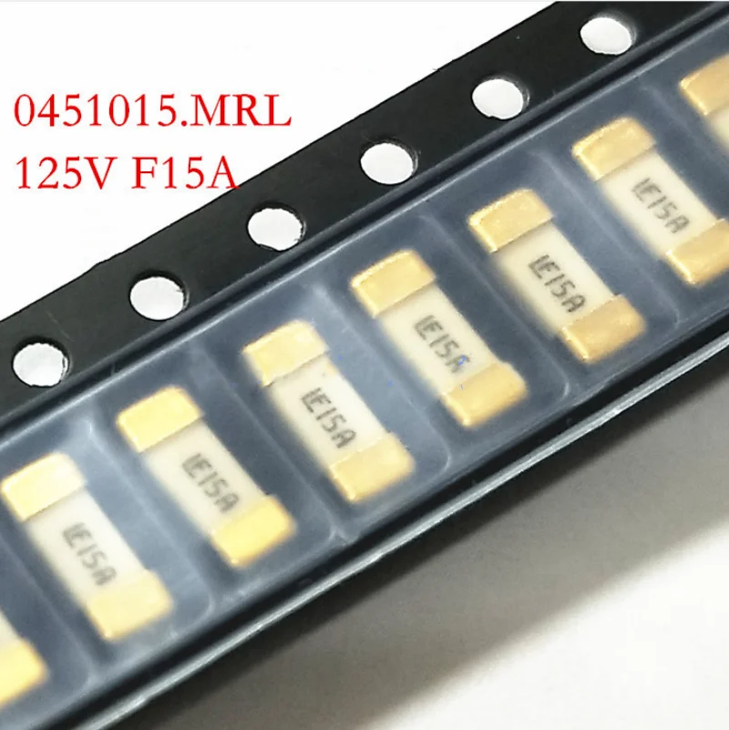 20PCS SMD1808 golpe Rápido Cerâmica Fusíveis 125V 0451001.MRL 1A 0451002 0451003 0451007 0451008 0451010 0451012 0451015