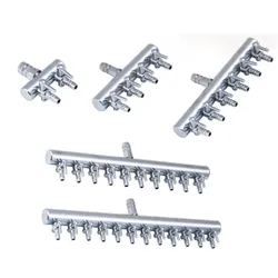 Air Pump Splitters Stainless Steel Metal Air Distributors Distribute Air Flow Inlet 8mm And Outlet 4mm Fish Aquarium Accessories