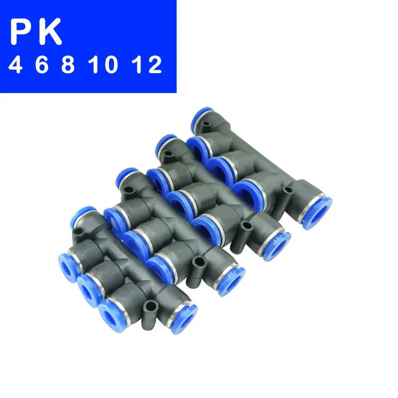 

20-30PCS/LOT High Quality Pneumatic Fittings PK,4mm 5-Way Push In Quick Joint Connector,PK4/PK6/PK8/PK10/PK12