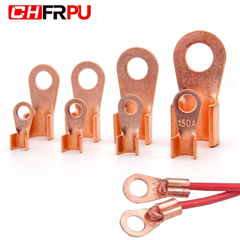 OT Type Copper Open Connecting Nose Crimping Ring Cable Wire Termina