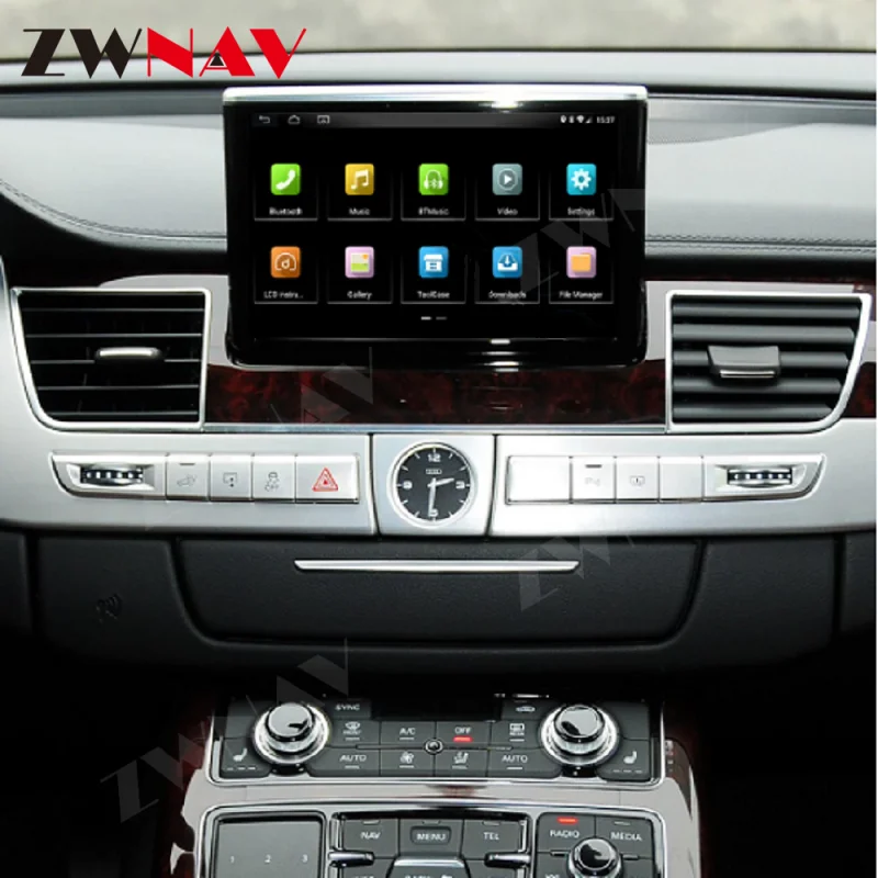 Android 13 IPS Screen For Audi A8 A8L 2009 - 2017 Car GPS Navigation Head Unit Stereo Radio Multimedia Player DSP Carplay