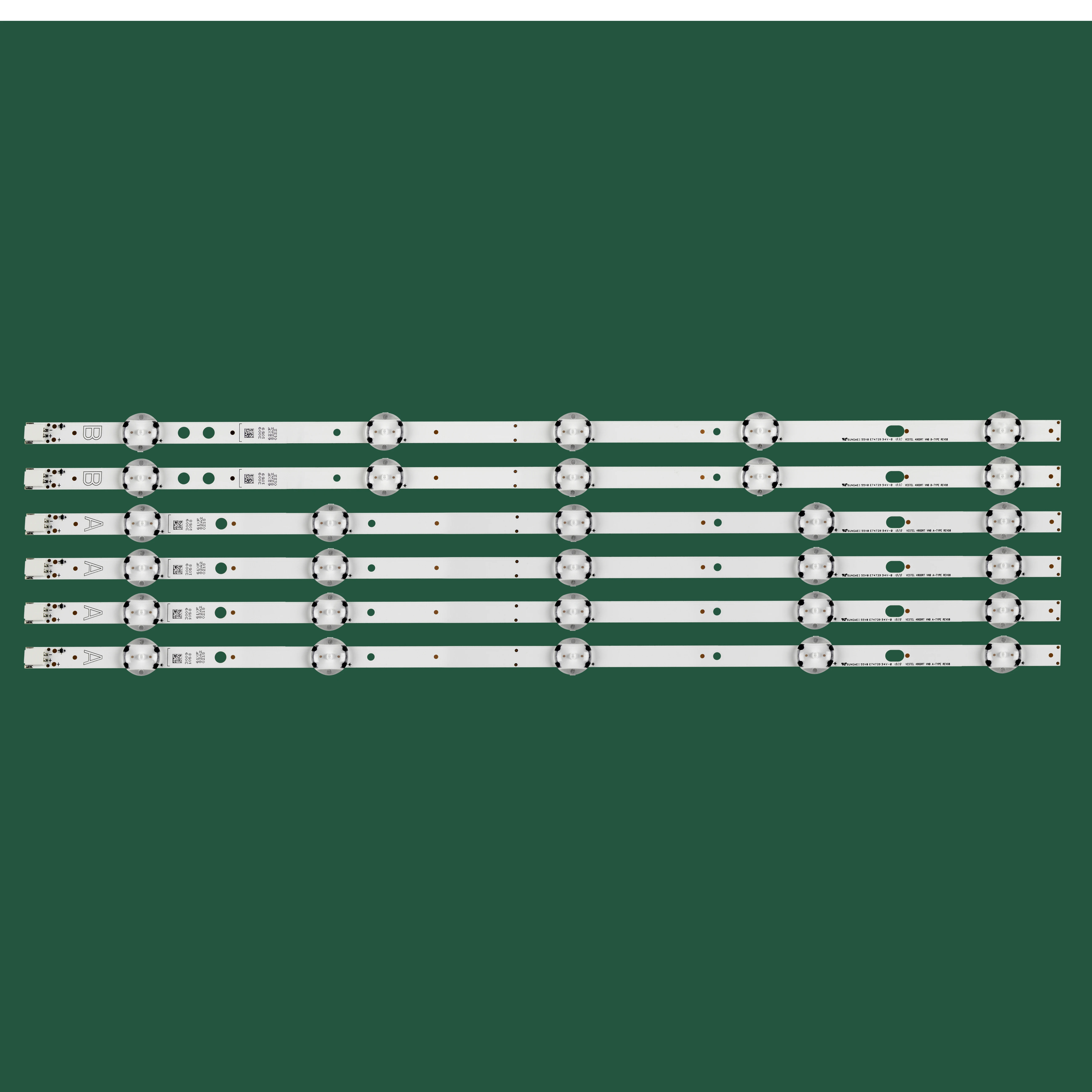 

LED Backlight Strip 5led for 49inch VESTEL 490DRT VNB A-TYPE REV0.8 VES490UNDS 49L3753DB 49HE4000 JVC LT-49C770(A) SVV490A59A B