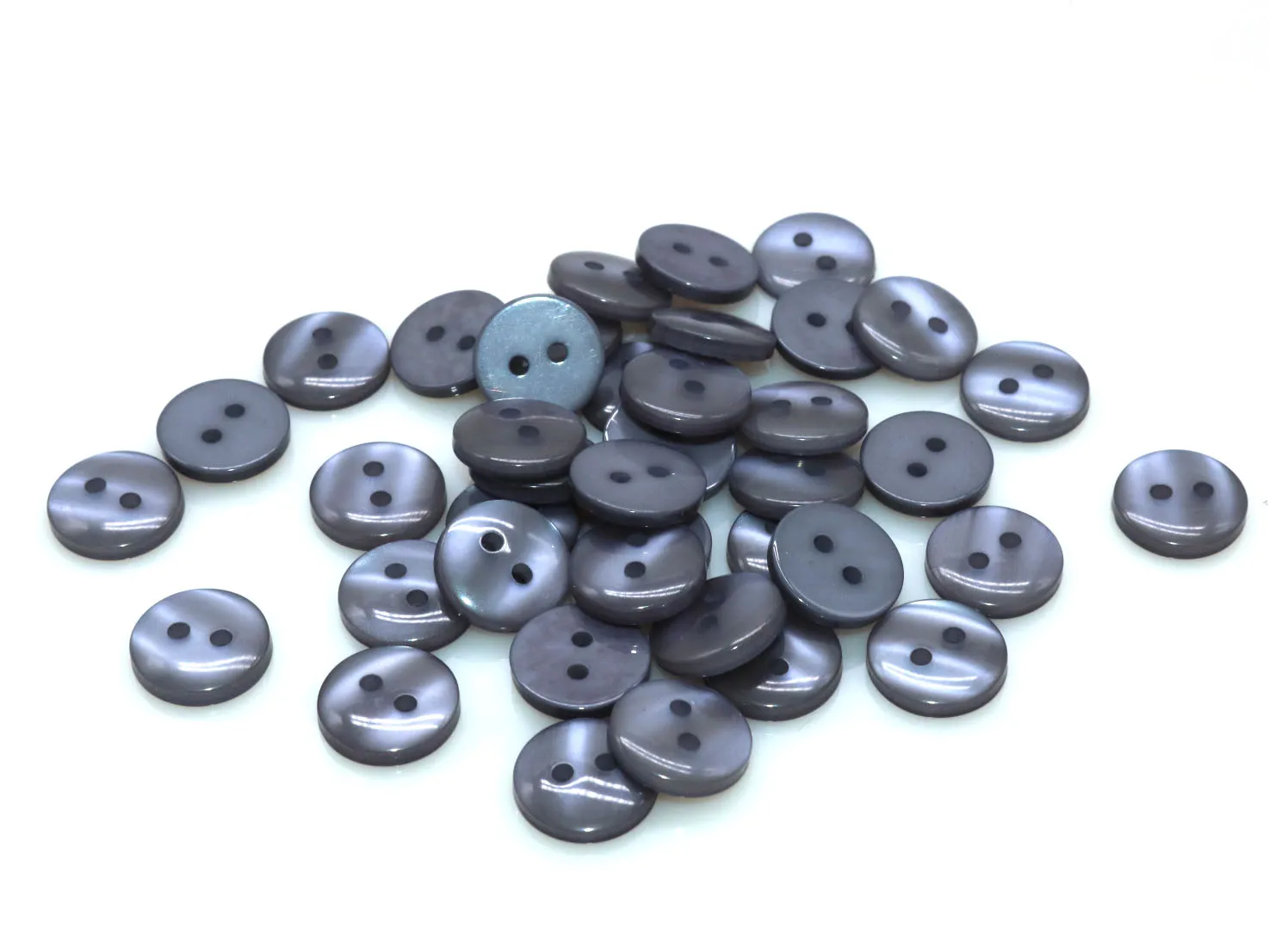 100pcs 9mm/10mm/11.5mm/12.5mm/15mm polyester button pearl buckle Sewing button Accessories resin shirt button for DIY