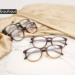 AU2003-T bauhaus acetate Glasses Retro Round Floral Eyeglasses Myopic Lens Frame oculos de grau For Men Women