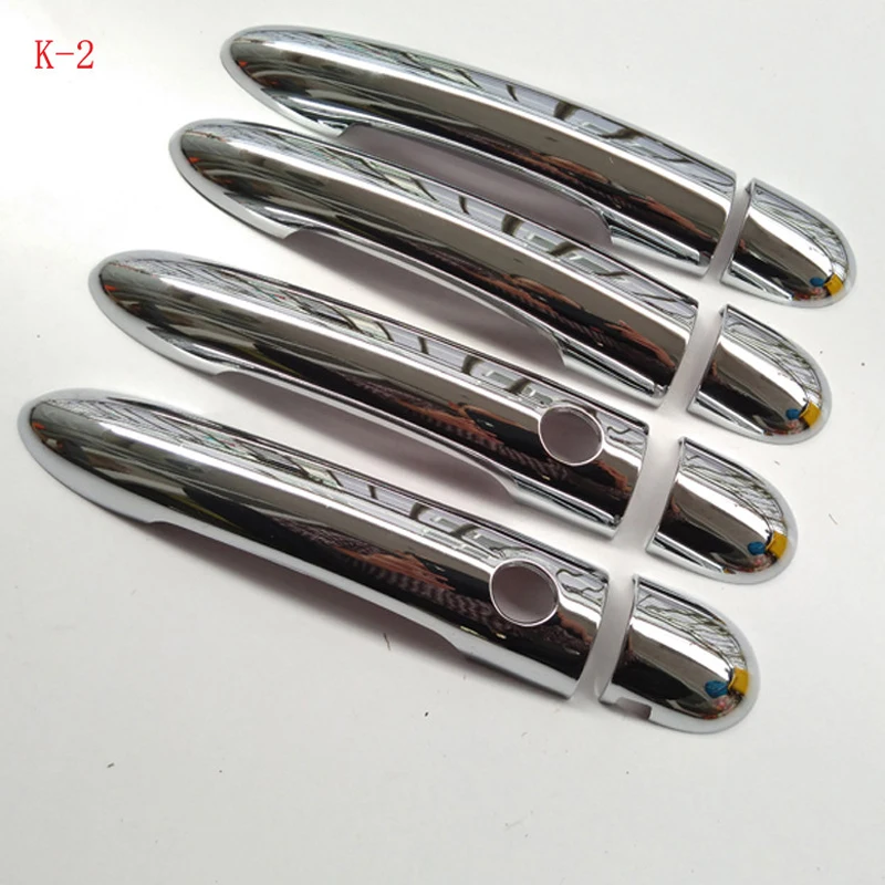 غطاء مقبض الباب الكسوة ABS كروم لرينو ميجان ii 2 MK2 2002 2003 2004 2005 2006 2007 2008 سيارة التصميم ملصق الوصول التلقائي