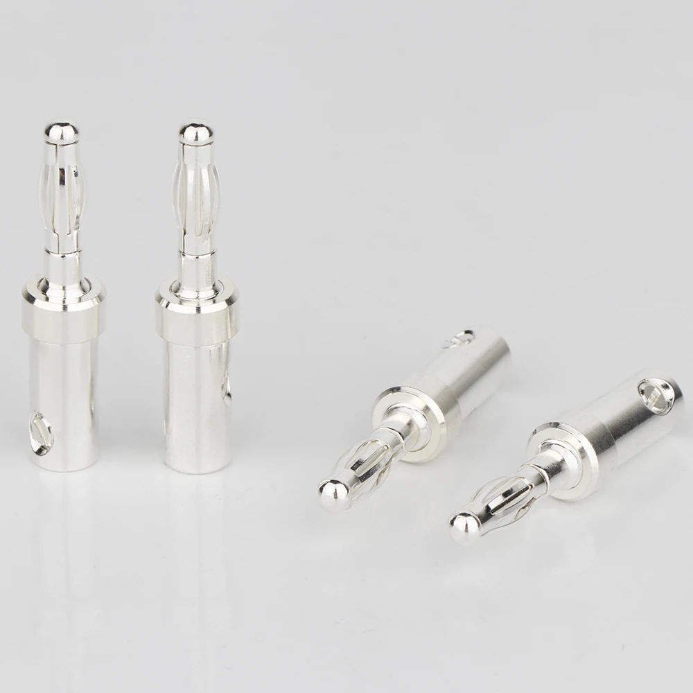 BA1416 8PCS Lautsprecher Kabel Anschlüsse Banana Stecker Reinem Silber Überzogene Kupfer Leiter – Detail 3