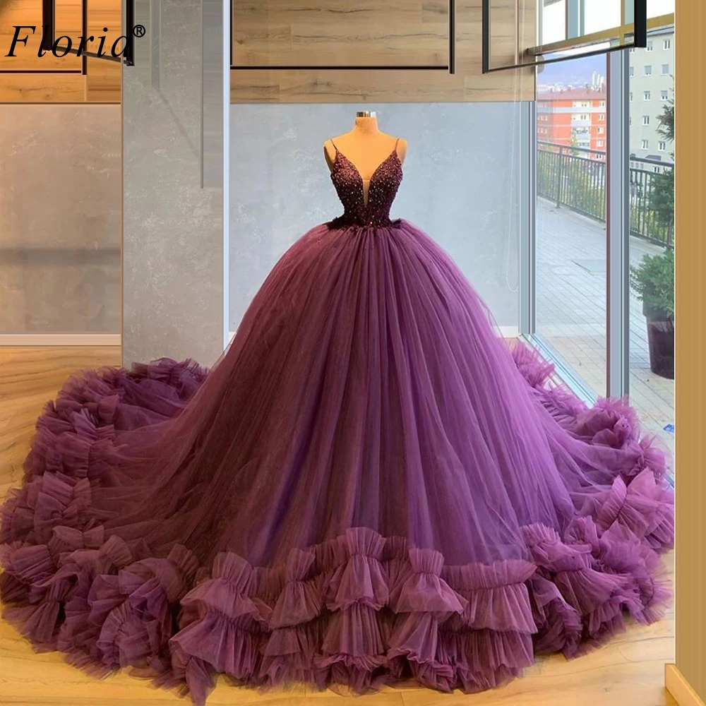 Lila Ballkleid Quinceanera Kleider 2020 Perlen Kleid Für Quinceanera Süße 16 Kleider Vestido De 15 Anos Robe De Bal benutzerdefinierte