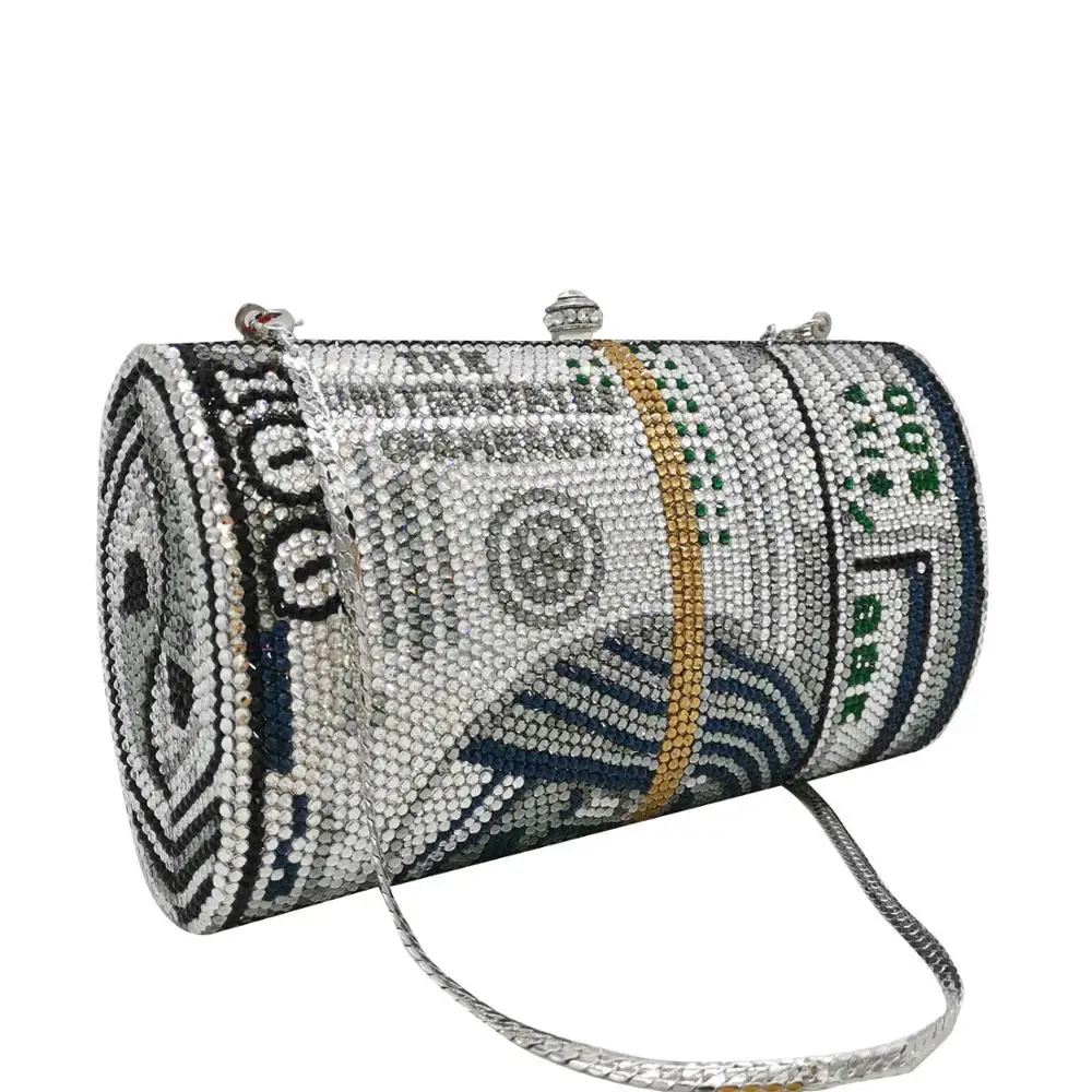 BaoYaFang 2020 New Arrival Fashion Party purse Day Clutches Dollars Money-USD Evening Clutch Bags Single Chain  Handbags