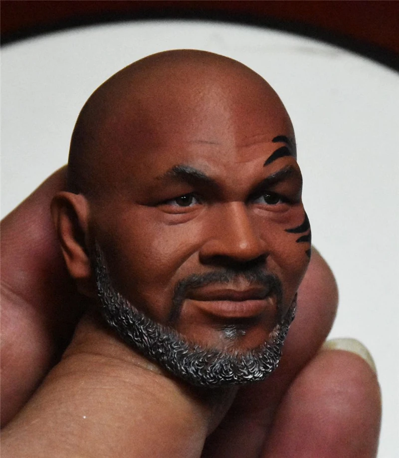 In Stock For Sale 1/6th Boxing King Tyson Male Head Sculpture For Usual 12inch Doll Action Figure