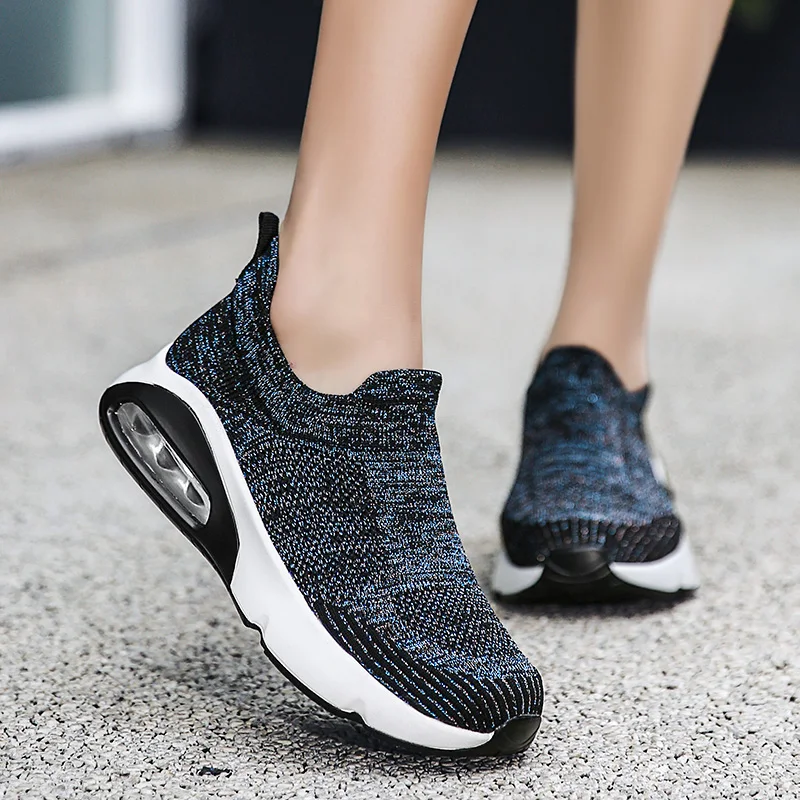 

Tenis Feminino Flats Women Tennis Shoes Sneakers 2020 Summer Outdoor Sock Slip on Flats Walking Shoes Tenis De Mujer Big Size 42