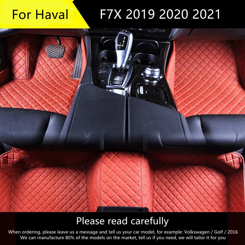 

Car floor mats For Haval F7X 2019 2020 2021 Custom auto foot Pads automobile carpet cover