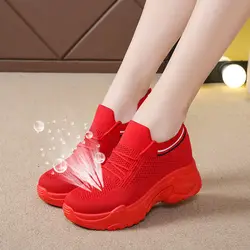 Tenis Feminino 2022 Breathable Women Tennis Shoes Lace Up Sport Gym Athletic Jogging Light Red Shoes Female Sneakers Zapatillas