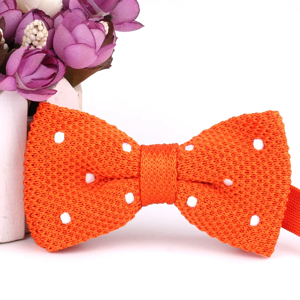 Dots Bow tie Fashion Knit Bow tie For Men Women Bow knot Adult Knitting Bow Ties Cravats Groomsmen Bow ties Gifts Knitted Bowtie