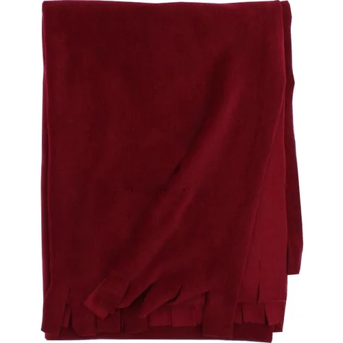 Medusa Forma Embroidered Burgundy Polar Shawl Restaurant Hotel Cafe Shawl