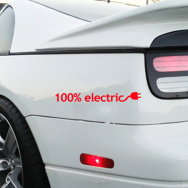 2pcs 26*3cm 100% Electric - Vinyl Sticker For Car & Truck Windows Car Accessories Motorcycle Helmet Car Styling Sticker