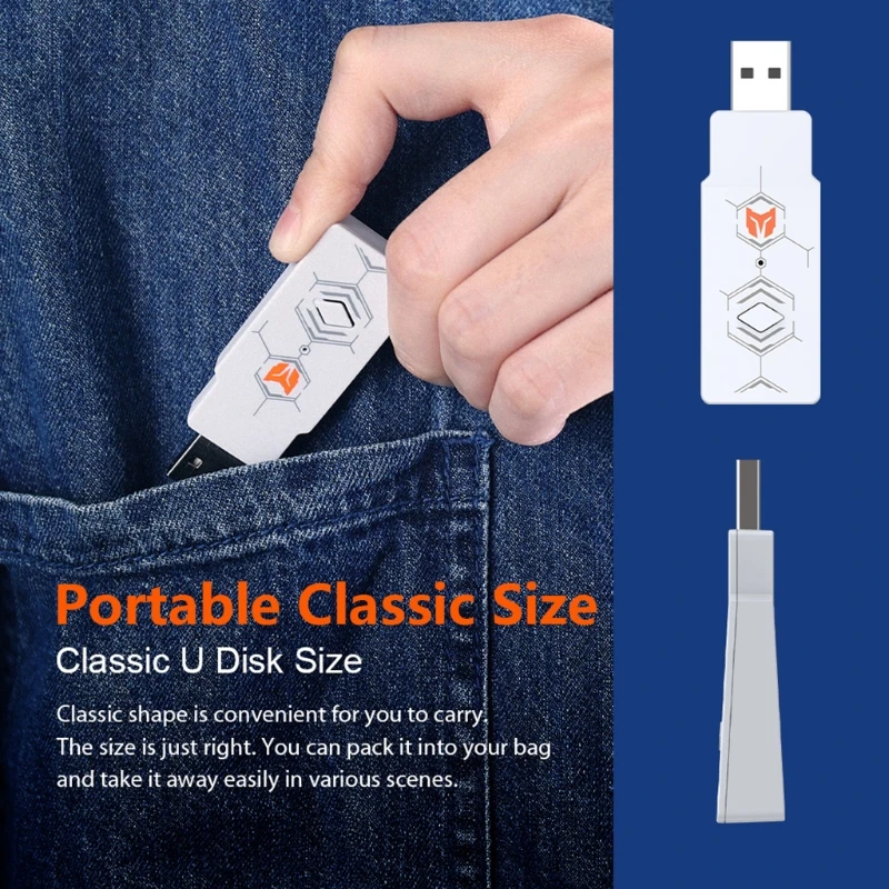 Wieloplatformowy bezprzewodowy Adapter do gier na PS5/PS4/PS3/ Switch/Switch Lite/PC obsługa platformy dla XB One S/X /Elite 2 Series Ga