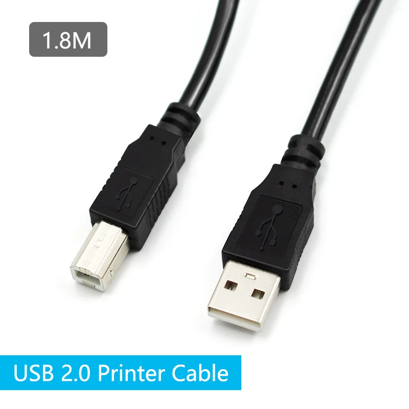 10pcs USB Printer Cable for USB 2.0 Printer High Speed A to B Male to Male data sync for 3d label printer lenovo