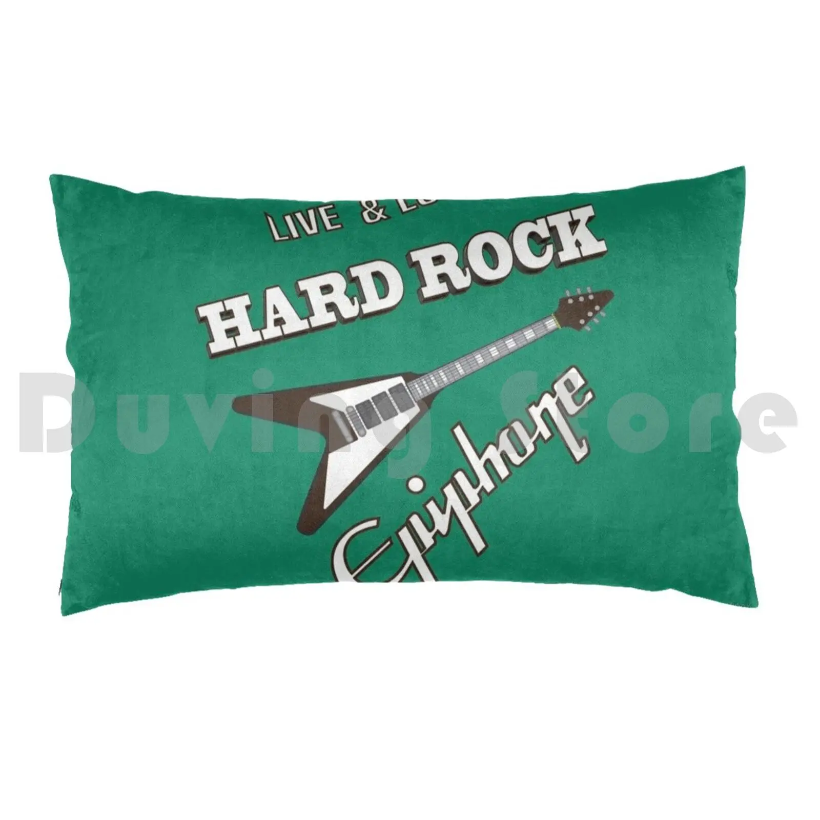 Hard Rock Live & Loud Pillow Case 20*30 Inch Guitar Epiphone Music Song Hevimetal Star Dave Grohl Electric