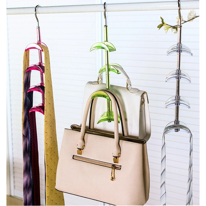 

Rotatable Handbag Hanging Holder, Hanger Hook, Scarf, Shawl, Scarves, Wardrobe Organizer, Closet Storage, Display Rack, 2Pcs