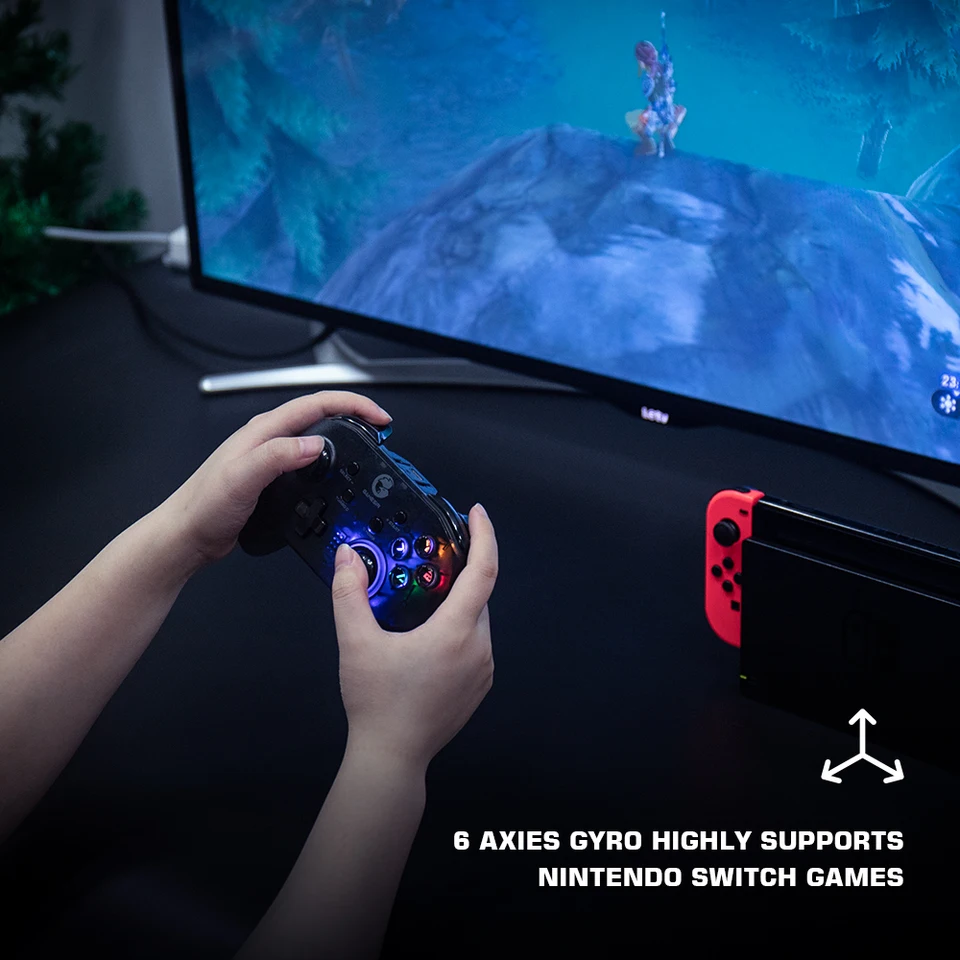 GameSir T4 Pro ワイヤレスゲームパッド Bluetooth 6軸ジャイロ対応