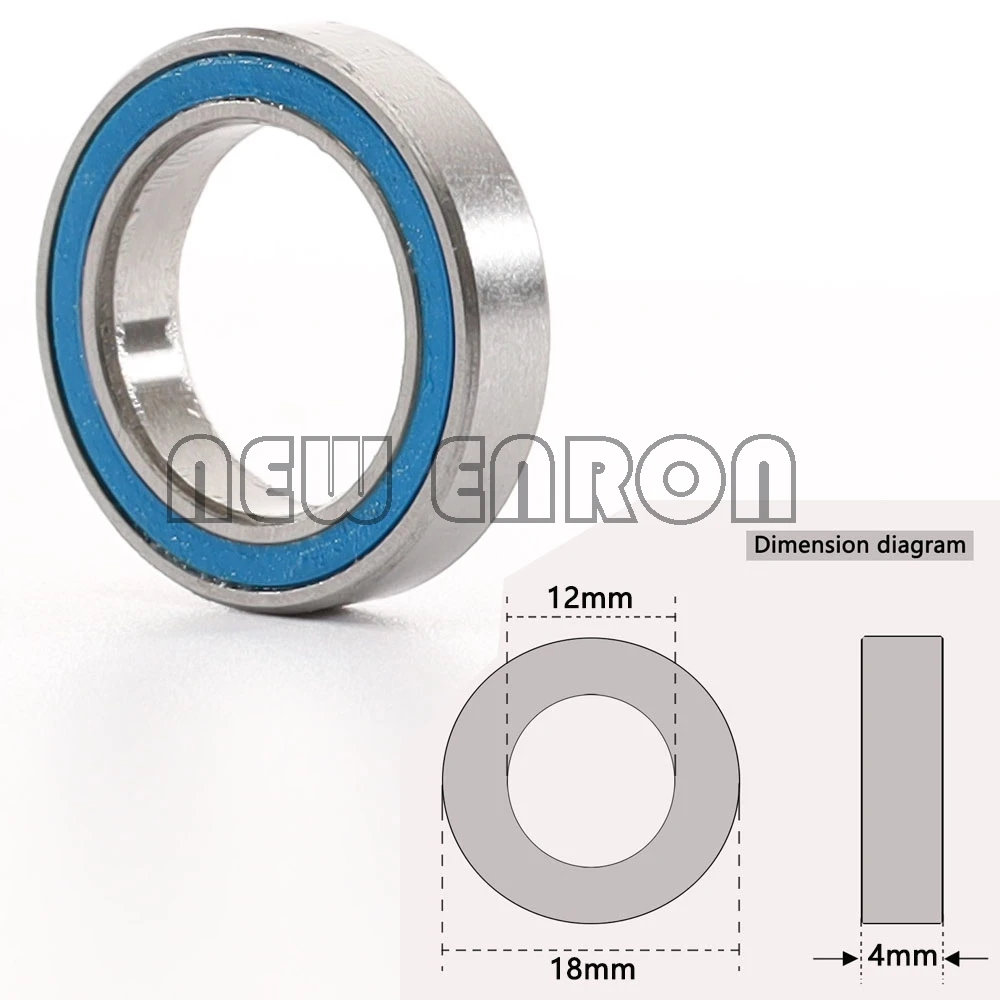 NEW ENRON 43Pcs Blue Ball Bearing Metric Rubber Sealed on Two Sides RC Car FIT For Rc car Traxxas Summit KIT 52100 Chrome Steel