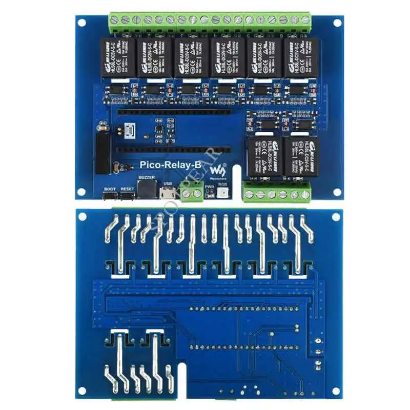 Raspberry Pi Pico Industrial  8-Channel Relay Module Power Supply Isolation Photocoupler Isolation