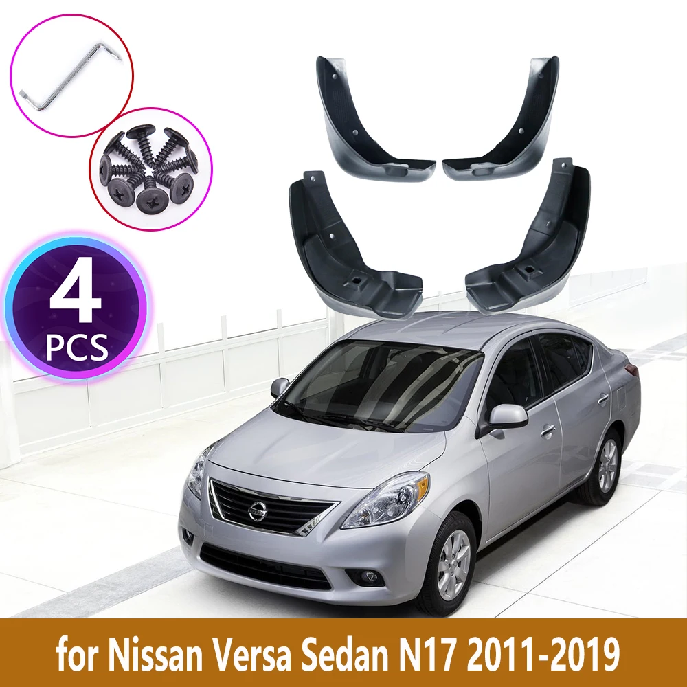 

Car Front Rear Mudguards For Nissan Versa Sedan N17 2011~2019 Cladding Splash Mudflap Car Accessories Fenders 2013 2014 2015