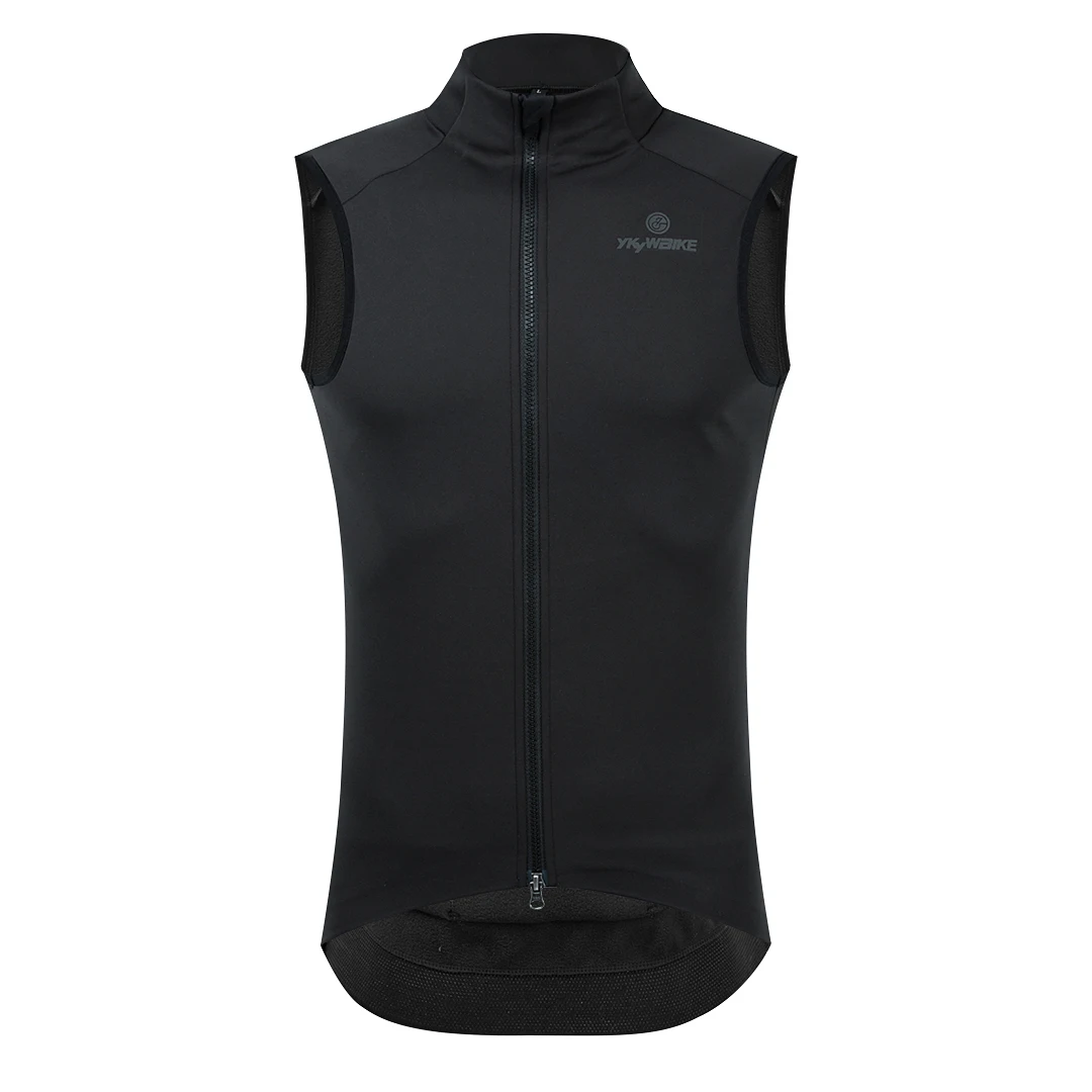 Ykywbike winter rad weste wind dichte wasserdichte fleece weste mtb fahrrad fahrrad kleidung ärmellose schwarze rad jacke
