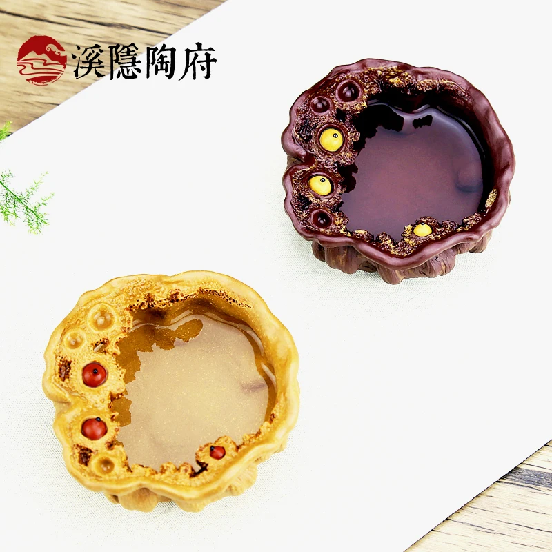 |Yixing purple sand sample tea cup manual small lotus cup master cup cup koubei kung fu tea tea bowl