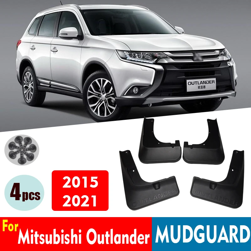 Mudflpas FOR Mitsubishi Outlander 2015-2021 Mudguards Fender Mud Flap Guard Splash Mudguard Car Accessories Auto Styline 4pcs