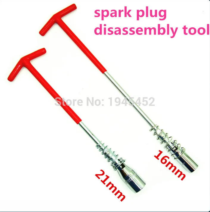 

Free shipping!T-type spark plug socket wrench spark plug Universal type spark plug disassembly tool 16mm and 21mm