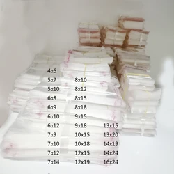 1000pcs Clear Bags for Packaging Self Adhesive Transparent Opp Bags Cellophane Self Sealing Pouches Gift Bags Packaging Jewelry