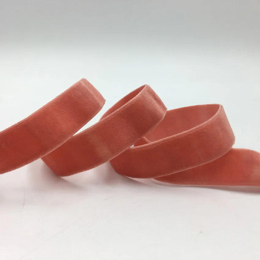 15mm 5Yards Samt Gummiband Haar Schleife Zubehör DIY Dekoration Hochzeit Party Geschenk Verpackung – Detail 4