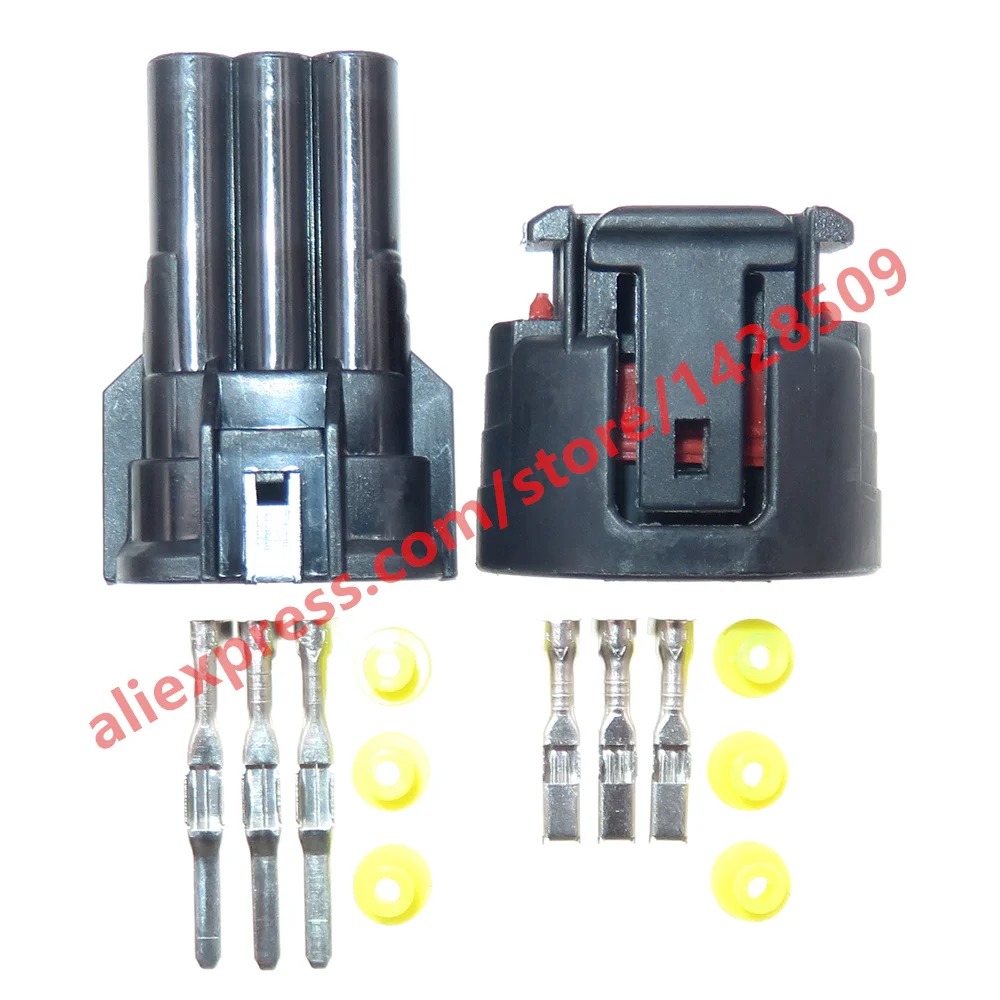 1 Set 3 Pin 2.2 Series 6188-0282 6189-0443 Car Electric Generator Regulator Waterproof Wiring Connector 90980-11348 90980-11349