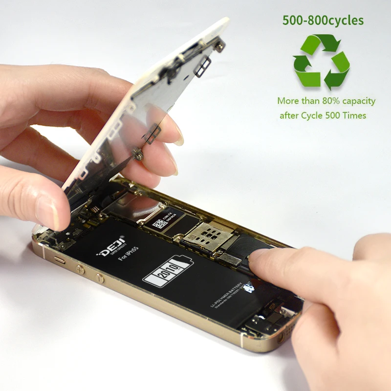 DEJI for iphone 8 battery X 6 6s 5se replace for 7 XS 11 12 battery High Capacity Internal Batteries Original Li-ion battery