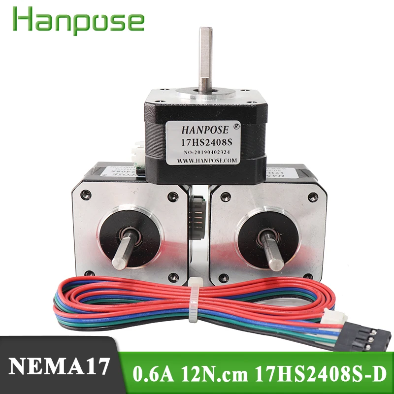 

new Nema17 Stepper Motor 42x28MM 0.6A 12N.CM 42BYGH () motor for CNC XYZ 3d printer motor 3pcs/lot