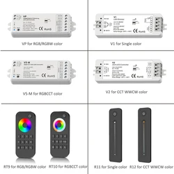 2.4G Smart Led Controller DC5V 12V 24V 36V DIM CCT RGB RGBW RGBCW RGBCCT Strip Brightness Adjustment Wireless RF Remote Control