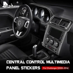 AIRSPEED Carbon Fiber for Dodge Challenger 2008 2009 2010 2011 2012 2013 2014 Accessories Car Center Control Panel Cover Sticker