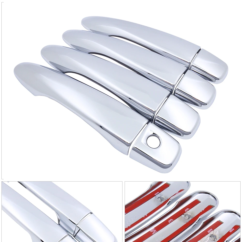 

Хромированная накладка на дверную ручку автомобиля для Nissan Navara NP300 D23 2015 ~ 2019 Renault Alaskan, комплект отделки, внешние аксессуары, автомобильные чехлы 2017