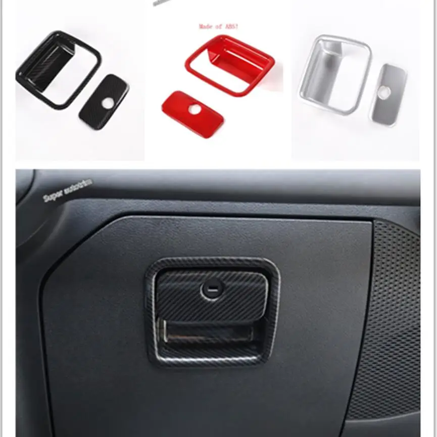 

Lapetus 3 Colors Copilot Glove Storage Box Handle Frame Cover Accessories Interior Trim Fit For Jeep Wrangler JL 2018 - 2022