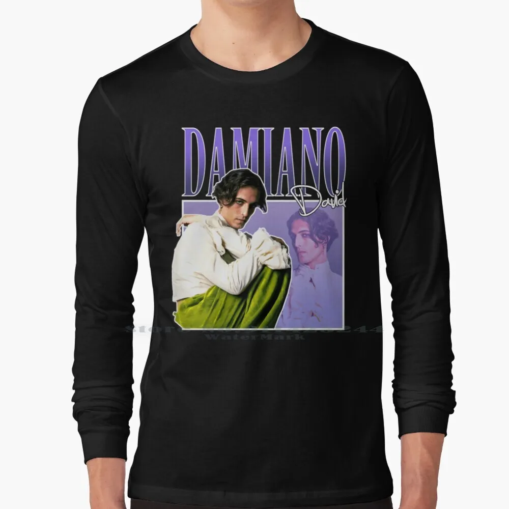 Maneskin M?neskin-Winners Of Song Contest 2021 Italy Zitti E Buoni Retro Vintage Classic Damiano David T-Shirt 100% Cotton Long