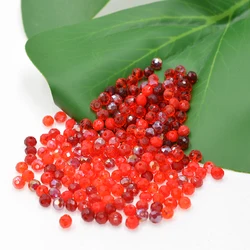 Dark Red Shining Multicolor 4/6mm Crystal Beads Rondelle Shape Jewelry Findings Earring Glass Quartz Charms Bracelet Accessories