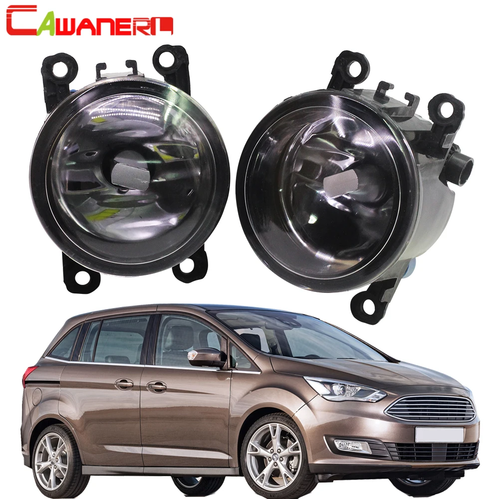 

Cawanerl 2 X Car Fog Light Lampshade + H11 LED / Halogen Bulb DRL 12V For Ford Grand C-Max MPV 2010 2011 2012 2013 2014 2015