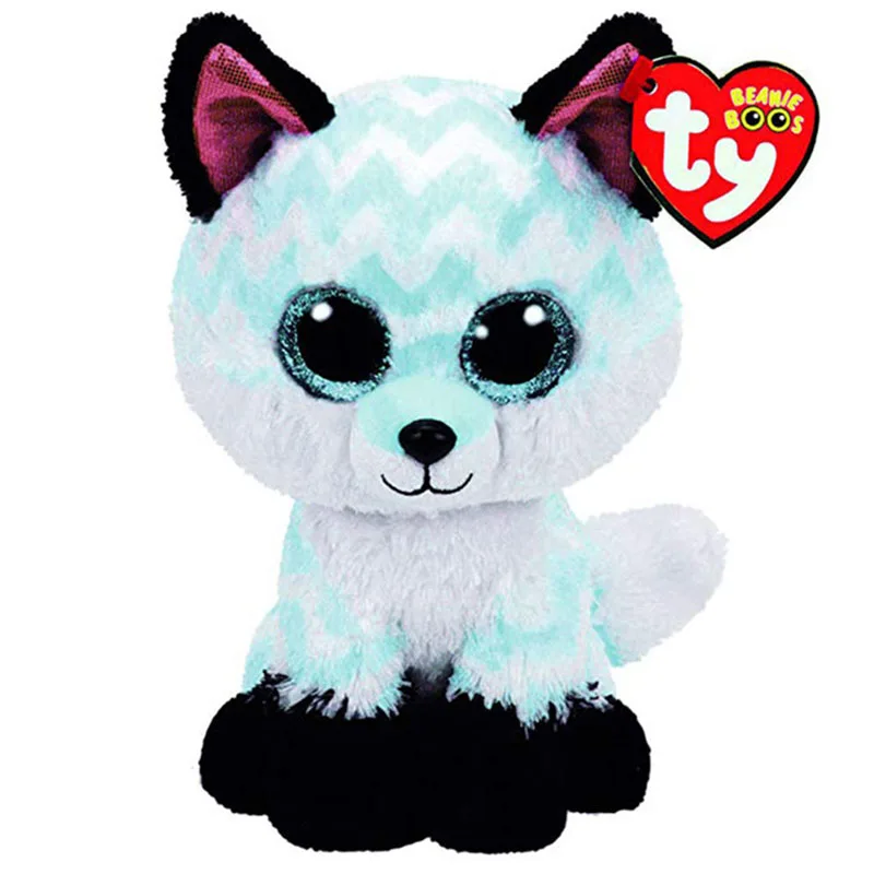 Ty Beanie Boos Big Eyes Heather Cat Dog Ladybug Octopus Plush Stuffed Animals Toy Collection Decoration Doll Gift For Kids 15CM